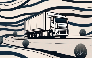 A large truck on a winding road