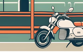 A moped license surrounded by various elements related to moped driving