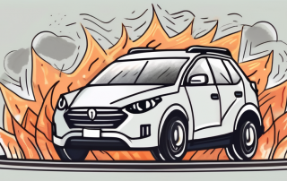 A car surrounded by protective shield indicating safety