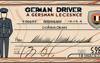 A german driver's license being exchanged