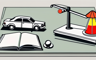 A study desk with a driving theory book