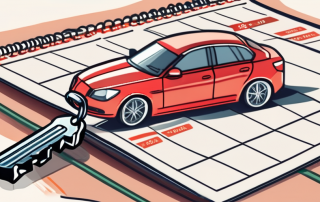 A car key placed on a calendar showing a marked 18th birthday