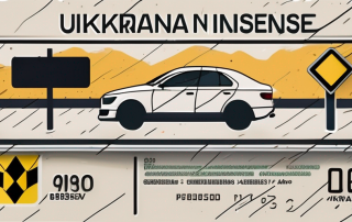 A ukrainian driver's license next to a german road sign