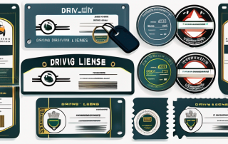 Various types of driving licenses from different countries