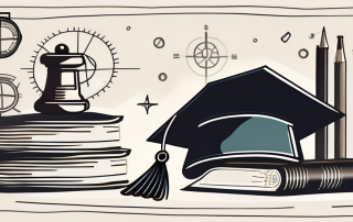 A book with a graduation cap on top