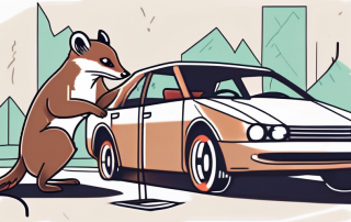 A car with visible signs of damage