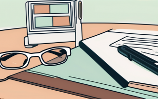 A computer with a driving test on the screen