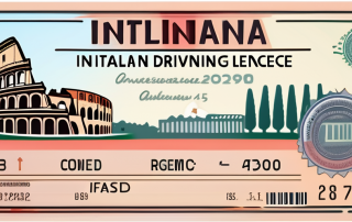 An italian driving license