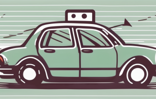 A driving school sign with multiple tick marks or check marks beside it