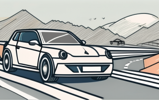 A german driver's license alongside various elements of driving such as a car