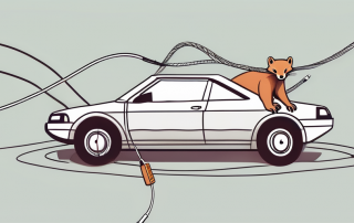 A car partially covered by an insurance policy paper