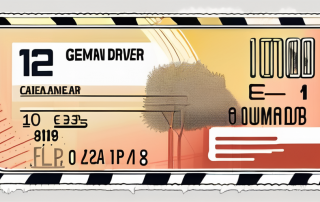 The backside of a german driver's license