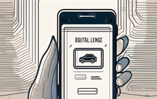 A smartphone displaying a digital driving license