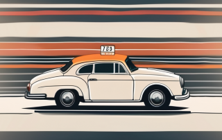 A vintage car with a german license plate