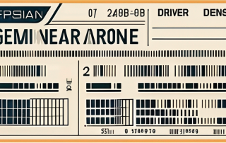 A german driver's license with various numbered sections highlighted