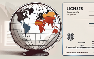 A globe with different countries highlighted