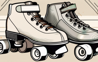 A roller skate with a driver's license next to it