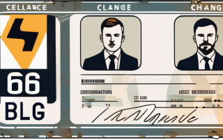 A driving license with a stylized