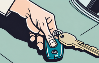 A car key being taken away from a car ignition