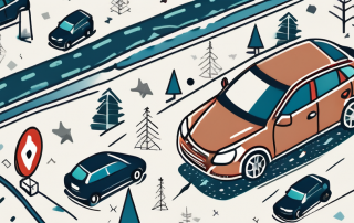 A car insurance policy surrounded by symbols of various types of partial coverage such as a broken windshield