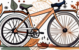 A bicycle with a seasonal license plate attached to it