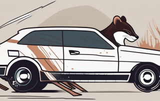 A car with visible damage