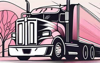 A semi-truck on an open road