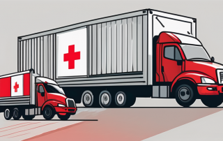 A truck with visible modules