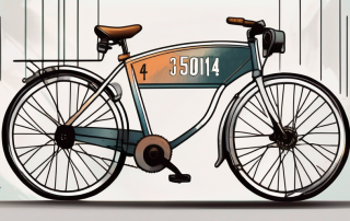A bicycle equipped with a small motor