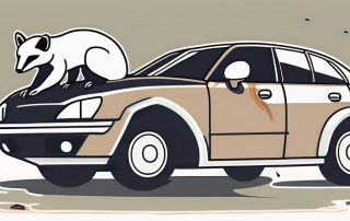 A car partially covered by a symbolic protective shield