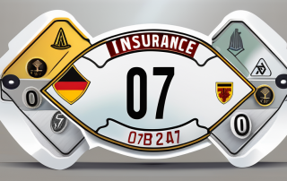 A german license plate with the number 07