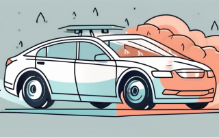 A car protected under a transparent shield