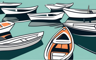 A variety of boats on a serene lake