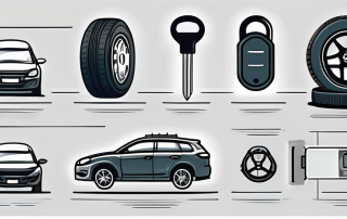 A car equipped with various security features like a steering wheel lock