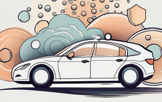 A car on a serene road