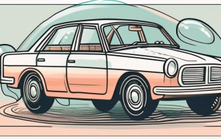 A car with a protective bubble around it