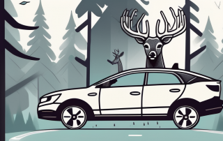 A car with a protective shield around it