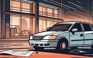A car with a broken window