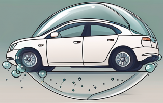 A protective bubble surrounding a car