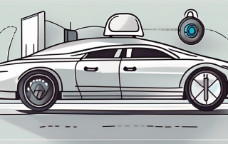 A car equipped with various security measures such as an alarm system