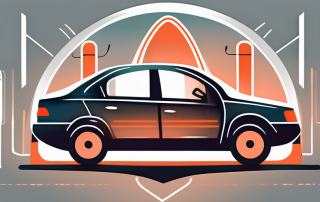 A car equipped with various safety features like airbags and seat belts