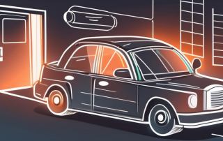 A car with a locked door symbol