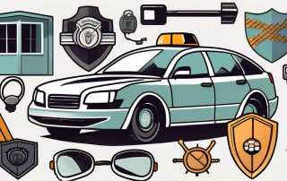 A car with a broken window