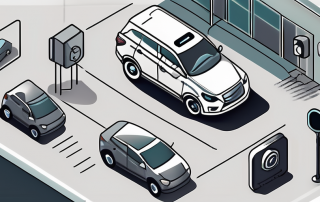 A car with a security system installed