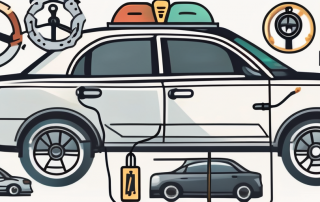 A car equipped with various anti-theft devices