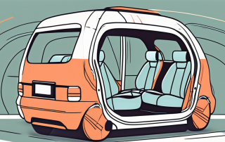 A car equipped with various safety features such as airbags