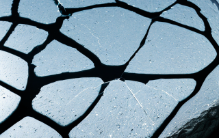 Nahaufnahme einer Autoscheibe mit sichtbarem Riss durch Steinschlag, betont die Bedeutung von Versicherungsschutz.