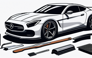 Autoprofis bei der Windschutzscheibenversiegelung mit spezialisierten Werkzeugen und Schutzmaterialien zur Erhoehung der Haltbarkeit gegenueber Schmutz und Beschädigungen.