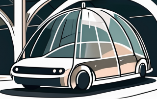 A car shielded under a protective dome