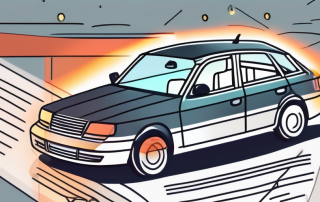 A car with a broken window